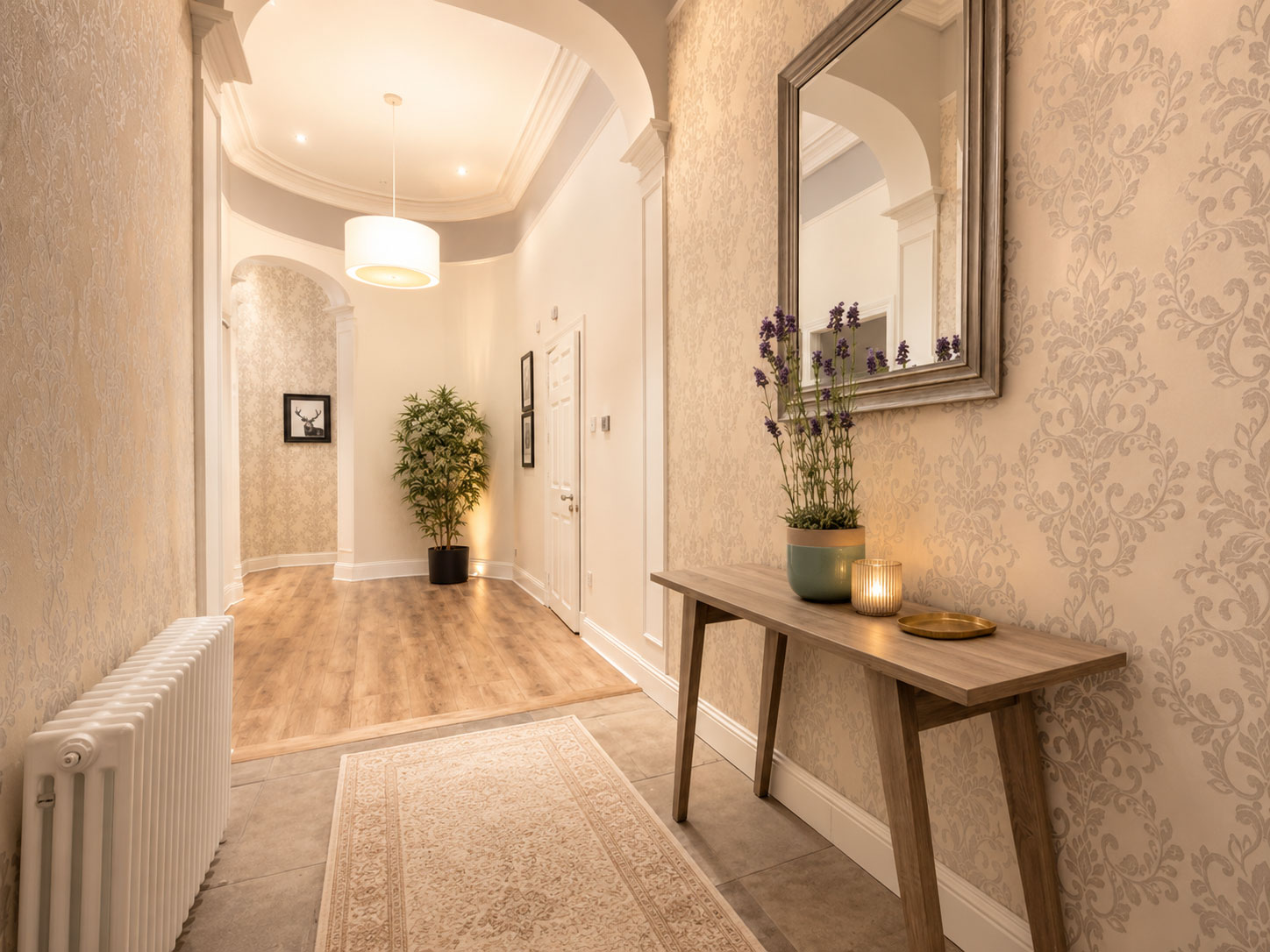 New Town Apartment 5 Entrance hallway - placeholder photo, not the actual New Town Apartment
